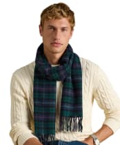 Men's Joules Langtree Checked Scarf - Navy