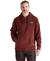 Men's Ridgeline Ballistic Long Sleeved Fleece Hoodie - Oxblood
