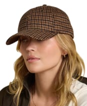  Women's Joules Perry Tweed Cap - Neutral Houndstooth Jersey