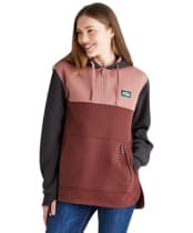 Women's Ridgeline Tribe Hoodie - Oxblood Tri Colour