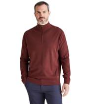 Men's Ridgeline Hartland 1/4 Zip Knit - Oxblood
