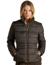  Women's Joules Paddock Showerproof Jacket - Brown
