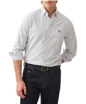 Men's Rodd & Gunn Gunn Oxford Stripe Sports Fit Shirt - French Navy
