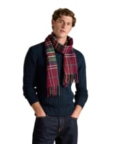 Men's Joules Langtree Checked Scarf - Red