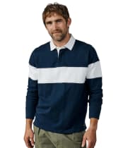 Men's Aubin Irnham Stripe Rugby Shirt - Navy Chest Stripe