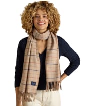 Women's Joules Langtree Scarf - Neutral Check