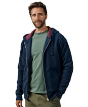 Men's Aubin Heslam Waffle Lined Hoodie - Navy