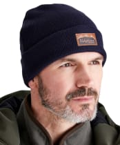 Ridgeline Heritage Fine Knit Beanie Hat - Navy