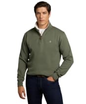 Men's Holland Cooper Classic Quarter Zip Sweat - Khaki
