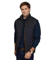 Men's Holland Cooper Country Quilted Gilet - Ink Navy