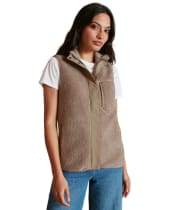 Women's Fairfax & Favor Agnes Fleece Gilet - Fawn