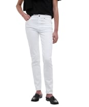Women's Barbour Essential Slim Trousers - White