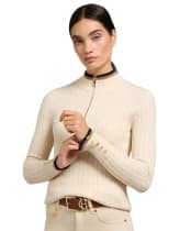 Women's Holland Cooper Zoe Quarter Zip Knit - Almond