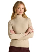 Women's Joules Warm Handle Rib Roll Neck Jumper - Oat Marl