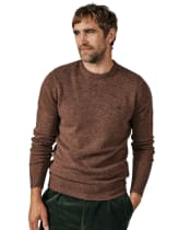 Men's Aubin Westbourne Merino Crew Sweater - Chocolate Mix
