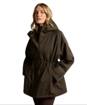 Women's Holland Cooper One-Size Waterproof Parka - Olive Brown