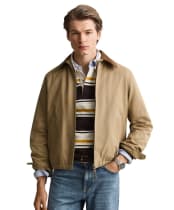 Men's GANT Moleskin Harrington Jacket - Light Taupe