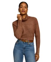 Women's Holland Cooper Tori Roll Neck Knit - Latte