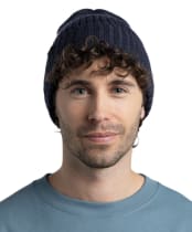 Buff Norval Merino Knitted Beanie - Night Blue