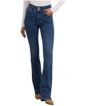 Women's Holland Cooper High Rise Flared Jeans - Denim