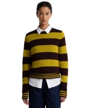 Women's Barbour Woodhouse Striped Cashmere Blend Knitted Jumper - FIG MULTI