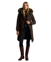 Women's Holland Cooper Chamonix Quilted Coat - Heraldic Chocolate