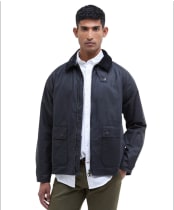 Men's Barbour Short Bedale Wax - Navy
