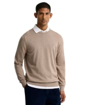 Men's Barbour Pima Cotton Crew Neck Sweater - Greystone