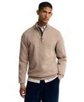 Men’s Barbour Cotton Half Zip Sweater - Greystone
