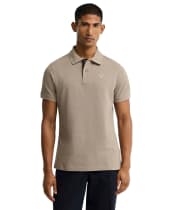 Men's Barbour Tartan Pique Polo Shirt - Greystone