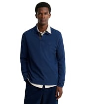 Men’s Barbour L/S Sports Polo Shirt - Estate Blue