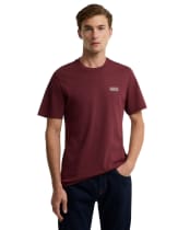 Men's Barbour International Small Logo Tee - Red Mahogany
