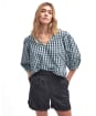 Women's Barbour Abigail Top - Blue Haze Gingham