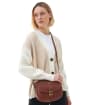 Women's Barbour Laire Medium Leather Saddle Bag - Brown