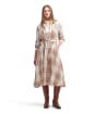 Marianne Dress - Winter White Smoke Tartan