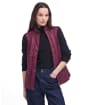 Women's Barbour Wray Gilet - CABERNET/BROWN