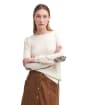 Women’s Barbour Pendle Crew Knit Sweater - ECRU/HESSIAN TAR