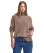 Women’s Barbour Stitch Cape Jumper - Honey