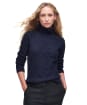 Women's Barbour Burne Roll Neck Knit - Navy