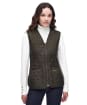 Women's Barbour Betty Quilted Waistcoat / Zip-In Liner - Dark Olive