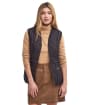 Women's Barbour Betty Fleece Waistcoat / Zip-In Liner - Brown