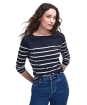 Women’s Barbour Bradley Top - Navy / Cloud