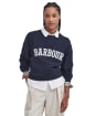 Women's Barbour Northumberland Sweatshirt - Navy / Cloud