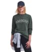 Women's Barbour Northumberland Sweatshirt - Olive