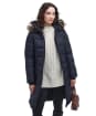 Women's Barbour Rosoman Quilted Jacket - Dark Navy