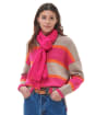 Women's Barbour Lambswool Woven Scarf - Pink Dahlia