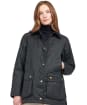 Women's Barbour Acorn Waxed Jacket - Navy