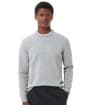 Men's Barbour Patch Crew Neck Lambswool Sweater - Light Grey Marl