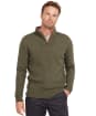 Men's Barbour Nelson Half Zip Sweater - Seaweed