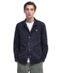 Men's Barbour Grindle Cotton Overshirt - Navy